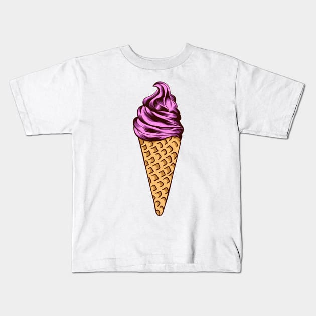 Ice Cream Kids T-Shirt by feringrh